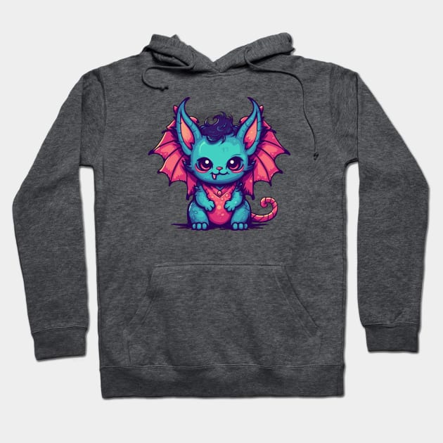 Chibi Demon Cat Hoodie by Geektastic Designs